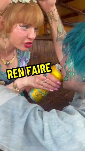 The drink? $17. Meeting the naughty bar wench @Aura at the renaissance faire? Priceless. #renfaire #renfairetiktok #renaissancefaire #naughtybarwench #barwench #renaissancefestival