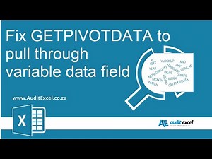 GETPIVOTDATA data field as a variable cell for dashboard options