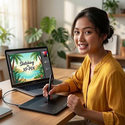 Mouse Bikin Ribet? Pakai XP-PEN untuk Menulis dan Menggambar di Laptop!
