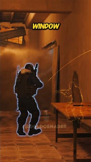 WINDOW JUMP FLASH ON MIRAGE #shorts #cs2