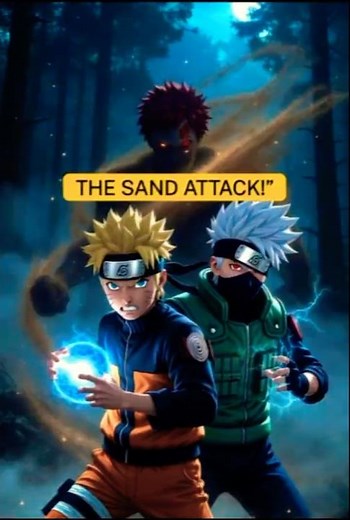 “Naruto & Kakashi vs The Sand Assassins – Dark 3D Battle!” #animes