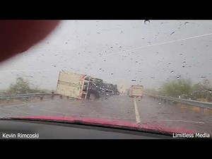 Scenes from the Dust Storm today in Tucson, Arizona