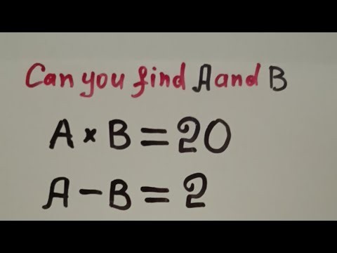 🔥 *Can You Find A and B? (Genius Only)* 📐 #MATH PUZZLE