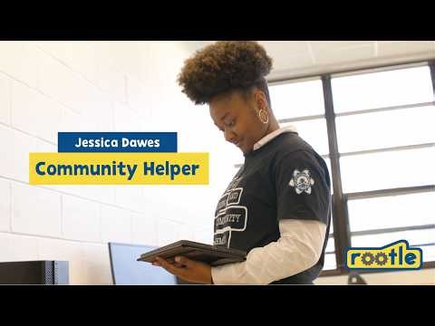 Engineering student Jessica Dawes isn't just a scientist, she's a helper!