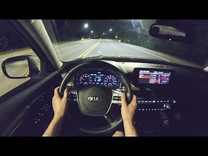 2021 Kia Telluride SX V-6 AWD - POV Night Drive (Binaural Audio)