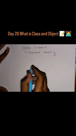 Nagababu Balla | FlashCoders⚡⚡ | DAY 26 What is Class and Object 👇 In OOPS, a class is a blueprint that defines properties and actions. An object is a real instance created... | Instagram