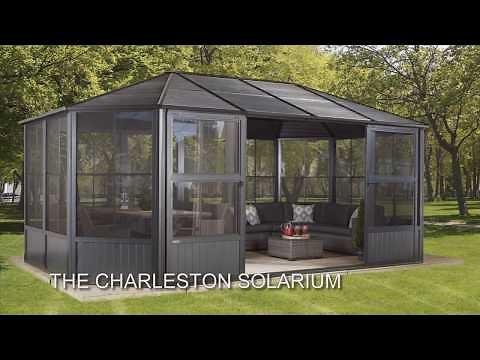 Sojag Pavillon Charleston - Position der Fenster