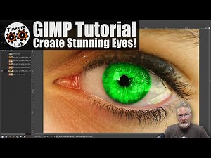 Create the Most Stunning Eyes! GIMP Selection, Color, Layers, & Effects Tutorial
