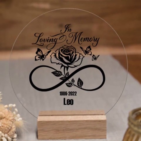 Memorial Rose Infinity SVG: in Loving Memory Design (digital Download) - Etsy
