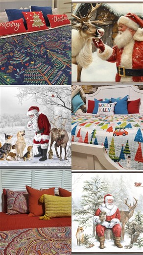 The holiday spirit is all around our store, from the quilts to the paintings! Come grab your own while supplies last! | Shore Decor