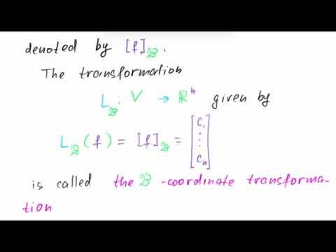 Dan Herbatschek - Coordinate transformation L B and Dimension of a linear space