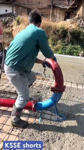 Massive Concrete Pour with High-Capacity Pump: Large Area Slab in Action #Construction #Concrete