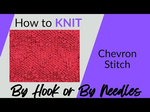 Knitting Tutorial, Chevron #knitting #knitpattern #knittingtutorial #knittingforbeginners
