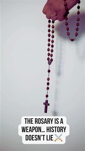 The Rosary is a WEAPON ⚔️ #Rosary #SpiritualWarfare #Faith #Catholic #PrayerPower #History
