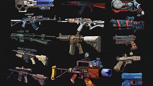 【3dmax maya建模合集】45个案例教程让你从0到1学会枪械建模，这是学校学不到的建模教程，零基础枪械武器系统教学，次世代建模思路技巧讲解