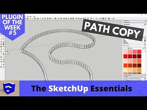 Create Copies of Components Along Paths with PathCopy - SketchUp Plugin of the Week #5