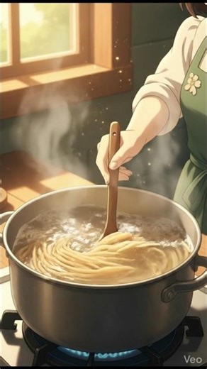 "Studio Ghibli Creamy Pasta 🍝✨(AI Cooking Magic)