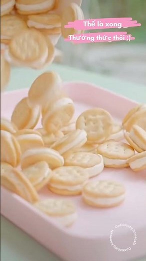 Làm bánh trên tiktok / Bánh Quy nhân Marshmallow siêu dễ làm #tiktok #lambanhtiktok #douyin #short