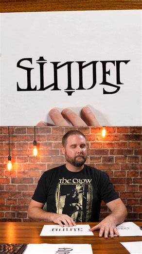 [Ep. 1975] Sinner & Saint Celtic Style - How To Draw For A New Lettering Tattoo Design Idea