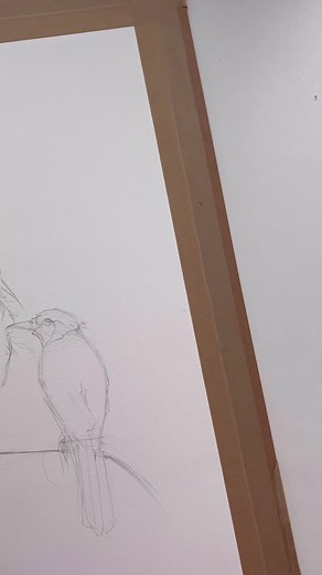 43K views · 2.4K reactions | Girl with blue jay #watercolor #watercolour #watercolourpainting #painting #art #artist #artwork #aquarelle #contemporaryart | Polina Bright | Facebook