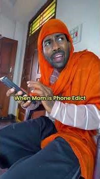 When Mom is Phone Edict!😂 #funny #comedy #shorts #youtubeshorts #comedyvideo #funnyvideo