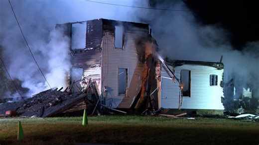 Home in Northeast Ohio destroyed by overnight fire