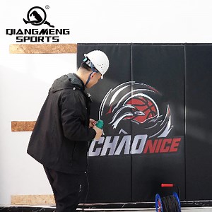 [Hot Item] Custom Size Vinyl Wall Pads Logo Print 6FT 4FT Height Protection Wall Padding for Gym