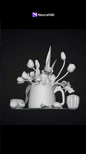AI can create 3D flowers like this 🌸