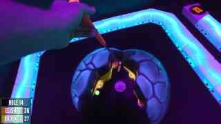 This Blacklight Mini Golf Course is WILD!