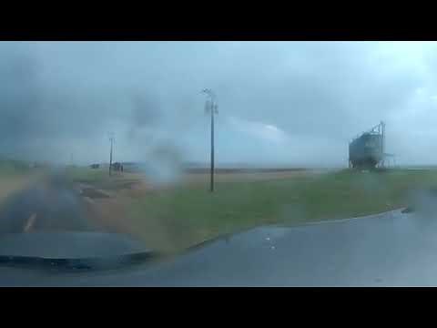 VR 360 Virtual Reality Storm Chase of the Benjamin, TX Tornado and Hail Storm - 4/27/2021