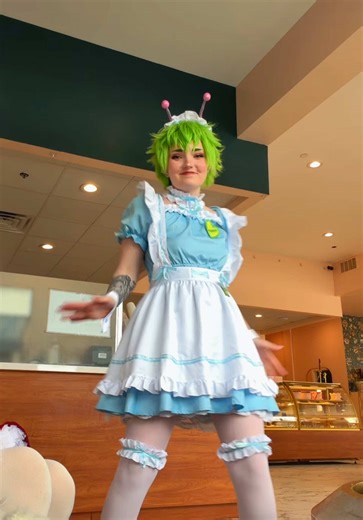 I got to do a maid cafe shoot with my friends @Rebels and @Jade ˚⟡˖ ࣪ for a Valentine’s Day collab!! It was so fun, plz enjoy this smol BTS vid hehe #dandadancosplay #dandadananime #cosplayer #cosplaytiktok #cosplayersoftiktok