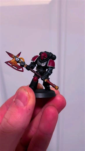 They descend upon the Emperor’s enemies in ritualized slaughter, offering blood, war, and their own souls as holy sacrifice until nothing remains but sanctified ruin. #warhammer #redsacrament #fyp #art #minipainting