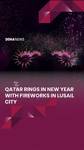 72K views · 993 reactions | The fireworks show at Lusail Boulevard were on full display for crowds to ring in the 2025 new year. | Doha News | Facebook