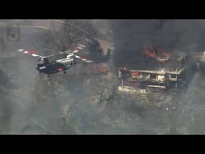 SKY5 LIVE: Brush fire torches at least one home in La Habra Heights