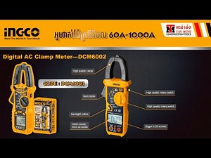 ingco-Digital Ac Clamp Meter 60A-1000A-DCM6003