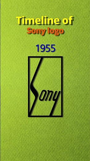 Sony logo history | timeline of sony logo