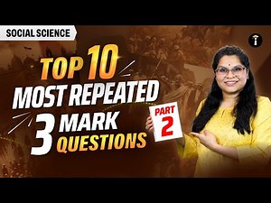 SSLC Social Science | Part-2: Top 10 Most Repeated 3-Mark Questions 🔥