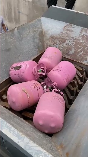 What Happens When You Crush Propane Tanks? Watch Closely 👀💥