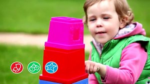 Melissa & Doug K's Kids Stacking Blocks Set With Sorting Shapes