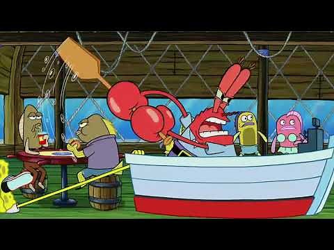Mr. Krabs Snapped and Chasing Squidward with his Cashier Boat for 10 Hours