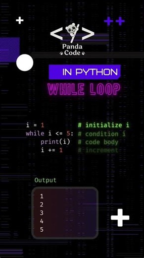 while loop in python |🐼 Panda Code 🐼
