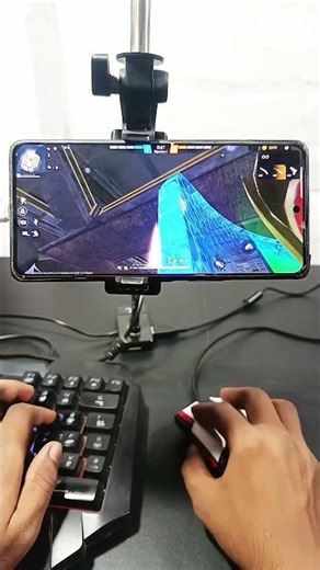 Free Fire Gaming ⌨️🖱📲 Keyboard Mouse Gamplay #ggmousepro #keyboard #shorts #freefire #yt #strategy