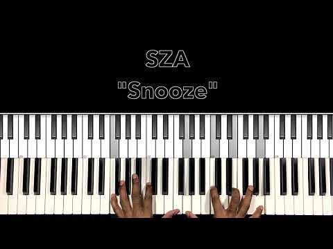 SZA "Snooze" Piano Tutorial