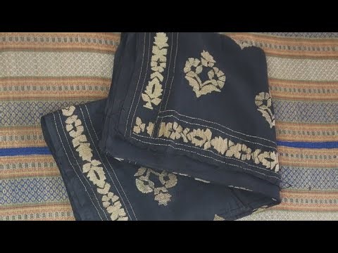 কালো শাড়ি রেশমি সুতোর || ওড়নাতে রেশমি সুতা || ভিজিট করুন arunique.com অর্ডার 01766624792
