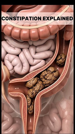 What Constipation Looks Like Inside Your Body 💩😳 | 3D Explanation#guthealth #constipation #shorts