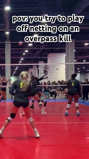 POV: netting on an overpass kill and trying to play it off #viral #sportshighlights #volleyball