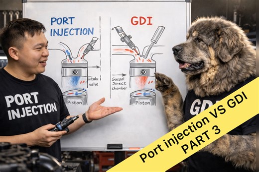 Port Injection vs GDI – Ялгаа нь юу вэ? PART 3 Port Injection – түлш оруулах хоолойд цацагдаж агаартай хамт шатах камерт ордог GDI – түлш шууд цилиндрт цацагдаж, илүү хүч гаргана 👉 Нэг нь найдвартай, нөгөө нь илүү дэвшилтэт технологи. | Munkhjargal MJ