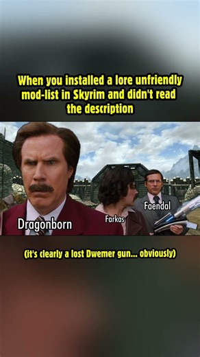 When you installed a lore unfriendly mod-list in Skyrim and didn't read the description! #skyrim