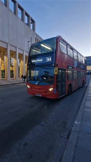 SN62DFL E264 Enviro 400 on route 244 at Woolwich Arsenal Station