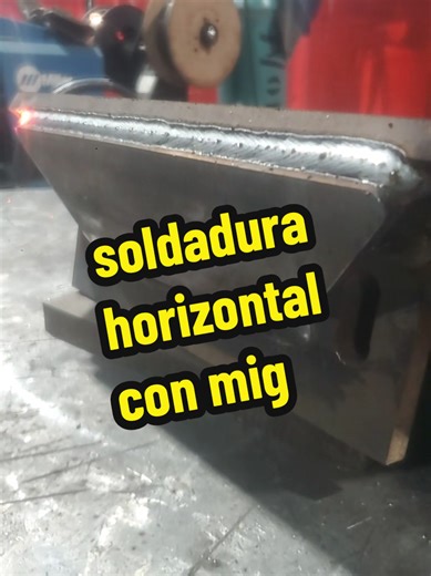 soldadura horizontal con mig #soldadura #migweldig #mig #horizontal #welder